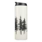 Öko-Chic-Insulated Tumbler mit Pine Tree Design Thermosbecher (Nach rechts gedreht)