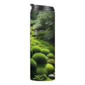 Öko-chic leuchtend grüner Moos Thermosbecher (Nach rechts gedreht)