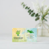 Öko City | Energy Light Bulle | ZUHAUSE Visitenkarte (Stehend Vorderseite)