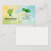 Öko City | Energy Light Bulle | ZUHAUSE Visitenkarte (Vorne/Hinten)