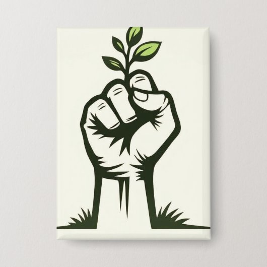 Öko-Design | Naturinspiriert Button (Vorderseite)
