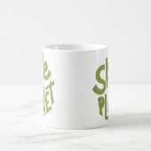 Öko-Design: Rettet den Planeten Kaffeetasse (Mittel)