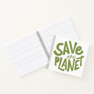 Öko-Design: Rettet den Planeten Notizblock