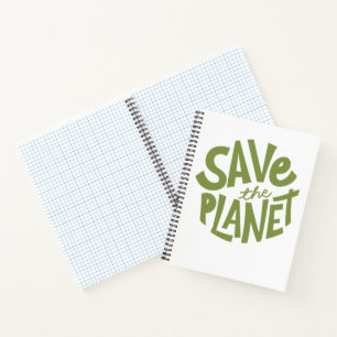 Öko-Design: Rettet den Planeten Notizblock