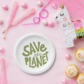 Öko-Design: Rettet den Planeten Pappteller (Party)