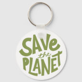 Öko-Design: Rettet den Planeten Schlüsselanhänger (Rückseite)