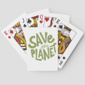 Öko-Design: Rettet den Planeten Spielkarten (Rückseite)