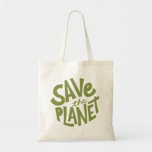 Öko-Design zur Rettung des Planeten Tragetasche (Vorne)