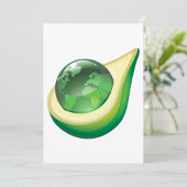 Öko Earth Avocado Globe Nachhaltig Planet Einladung
