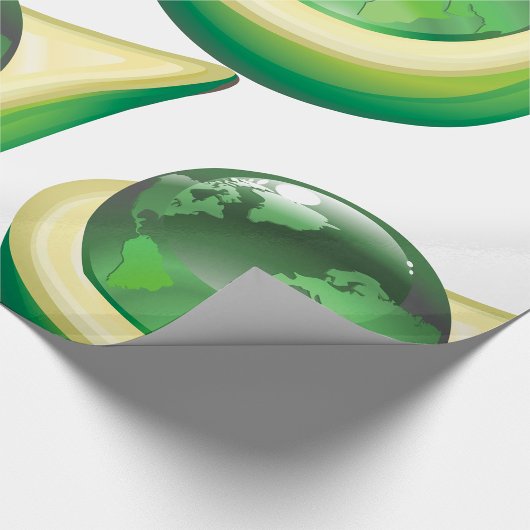 Öko Earth Avocado Globe Nachhaltig Planet Geschenkpapier