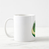 Öko Earth Avocado Globe Nachhaltig Planet Kaffeetasse (Links)