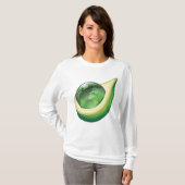 Öko Earth Avocado Globe Nachhaltig Planet T-Shirt (Vorne ganz)
