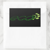 Öko echo rechteckiger aufkleber (Tasche)