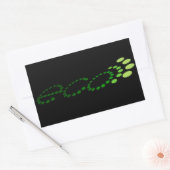 Öko echo rechteckiger aufkleber (Umschlag)