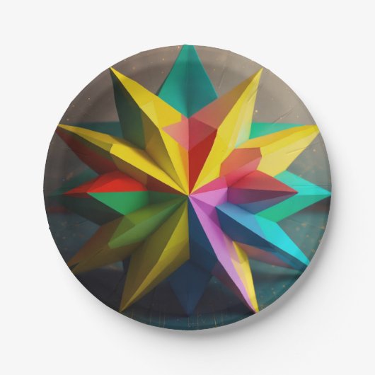 "Öko Elegance: Biologisch abbaubare Papier-Teller" Pappteller (Vorderseite)