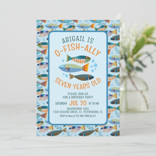 Öko-Fischverbündete unter dem Meer - Einladung zum (Stehend Vorderseite)