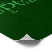 . Öko-freundlich, erdfreundlich, Liebe Bäume Poster (Ecke)