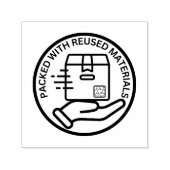 Öko-freundlich verpackt mit REUSED-MATERIAL Permastempel (Design)