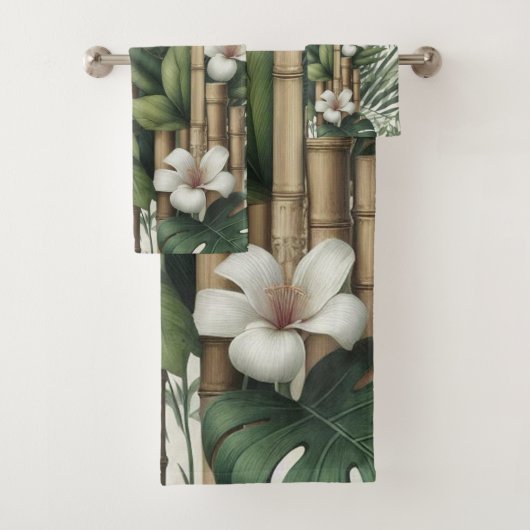 Öko-freundliche Gärten und Gebäude im Einklang Badhandtuch Set (Insitu)