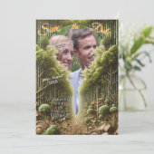 Öko-freundliche Gärten und Gebäude im Einklang Einladung (Stehend Vorderseite)