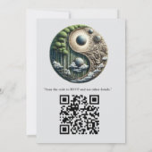 Öko-freundliche Gärten und Gebäude im Einklang Einladung (Rückseite)