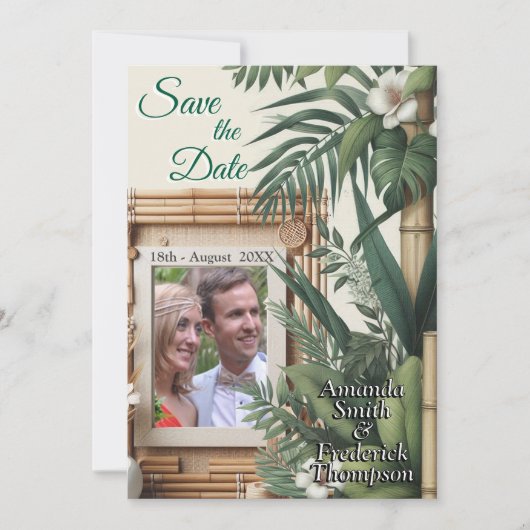 Öko-freundliche Gärten und Gebäude im Einklang Einladung (Vorderseite)