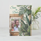 Öko-freundliche Gärten und Gebäude im Einklang Einladung (Stehend Vorderseite)