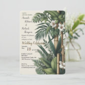 Öko-freundliche Gärten und Gebäude im Einklang Einladung (Stehend Vorderseite)