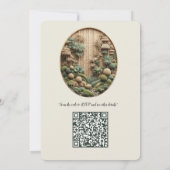 Öko-freundliche Gärten und Gebäude im Einklang Einladung (Rückseite)