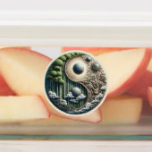 Öko-freundliche Gärten und Gebäude im Einklang Etiketten (Befestigt)