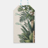 Öko-freundliche Gärten und Gebäude im Einklang Geschenkanhänger (Rückseite)