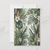 Öko-freundliche Gärten und Gebäude im Einklang RSVP Karte (Rückseite)