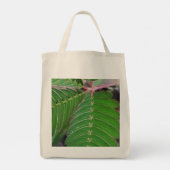 Öko-freundliche Grocery Tasche mit grünem Leaf Des (Rückseite)