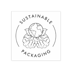 Öko-freundliche Nachhaltige Verpackung Unternehm Gummistempel