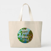 Öko-freundliche, stilvolle Tote Bag Jumbo Stoffbeutel (Rückseite)