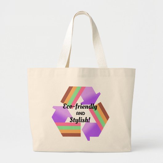 Öko-freundliche, stilvolle Tote Bag Jumbo Stoffbeutel (Vorne)