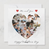 Öko-freundliche Valentindrucktische kostenlos Feiertagskarte (Rückseite)