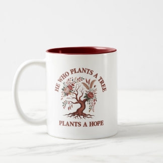 Öko-freundlicher Baumtag-Kaffeebecher Zweifarbige Tasse