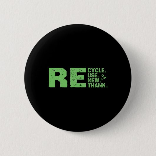 Öko-freundlicher Design-Recycle Button (Vorderseite)