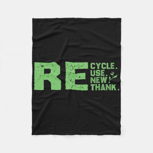 Öko-freundlicher Design-Recycle Fleecedecke (Vorderseite)