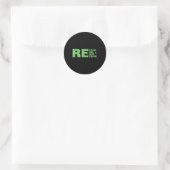 Öko-freundlicher Design-Recycle Runder Aufkleber (Tasche)
