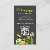 Öko-freundlicher Wäscheservice von Dandelion & Bie Visitenkarte (Rückseite)