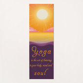 Öko-freundliches Yoga passt zu Inspirationsgeboten Yogamatte (Vorderseite)
