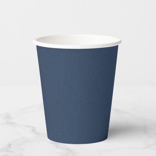 Öko Friendly Blue Textured Paper Cups Pappbecher (Vorderseite)