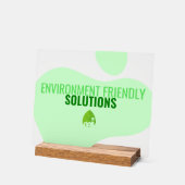 Öko Friendly Business Sign Acrylschild (Winkel)