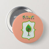 Öko Friendly Evergreen Design Button (Vorne & Hinten)