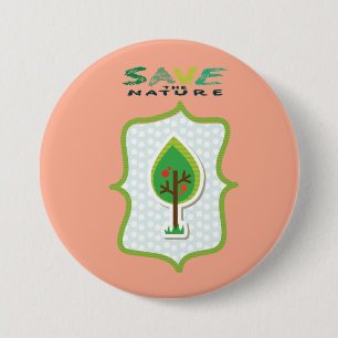 Öko Friendly Evergreen Design Button