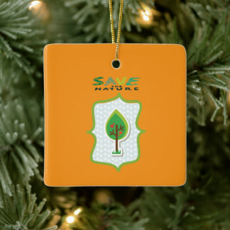 Öko Friendly Evergreen Design Keramikornament