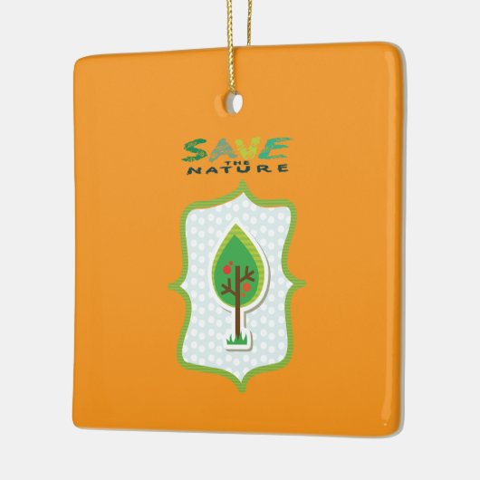 Öko Friendly Evergreen Design Keramikornament (Links)