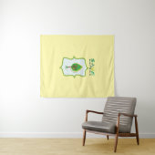 Öko Friendly Evergreen Design Wandteppich (Beispiel (Horizontal))